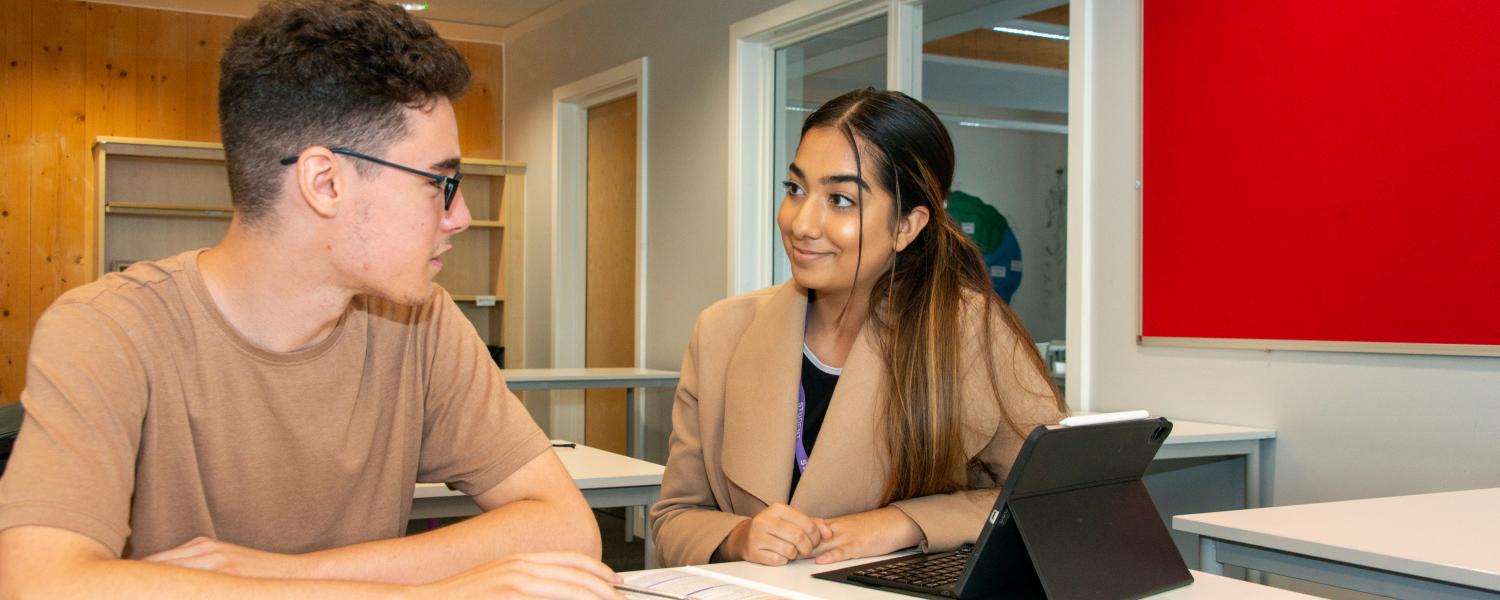 Young people discussing