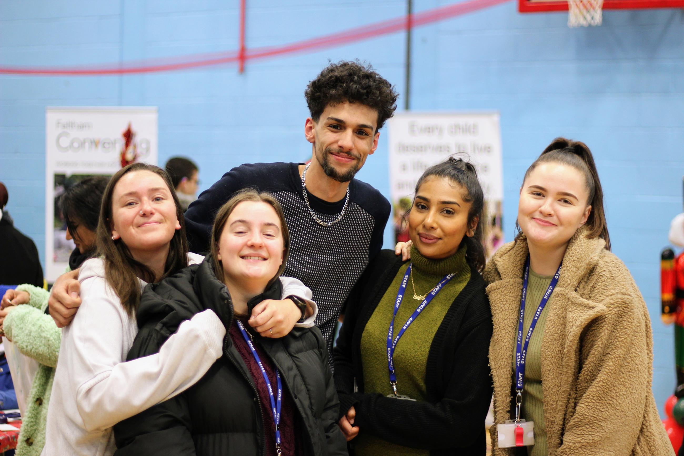 Staff 4 - group at Christmas fair