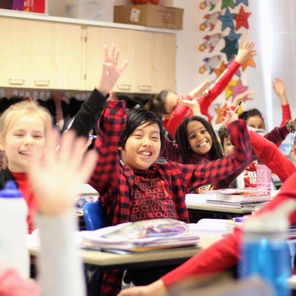Students engaging in a class (World Aids Day)
